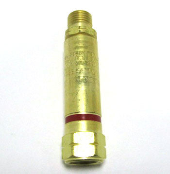 Single Fuel Gas Flashback Arrestor